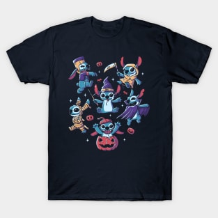 Halloween Experiments Cute Spooky Aliens T-Shirt